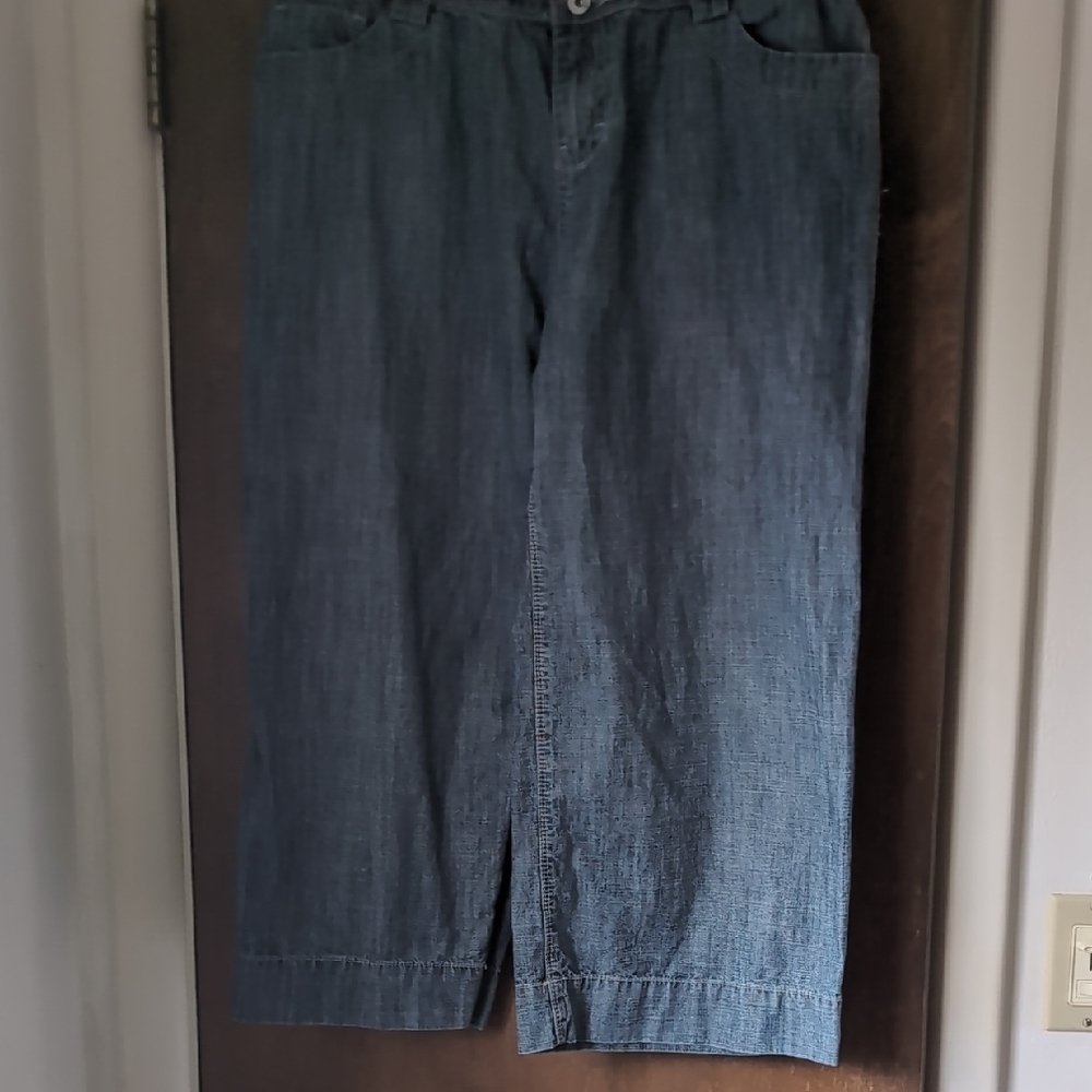 Calvin Klein Jeans Blue Cropped Denim